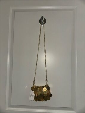 Windsor Gold Sequin Mini Chain Crossbody